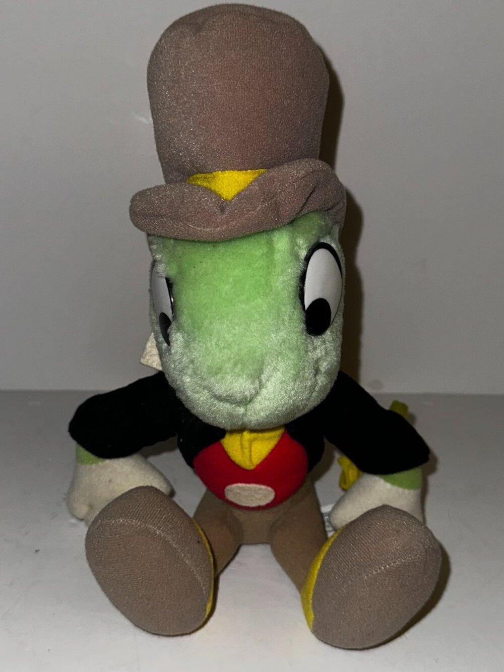 Vintage Jiminy Cricket Plush Disney World Disneyland Collectible Toy 12"